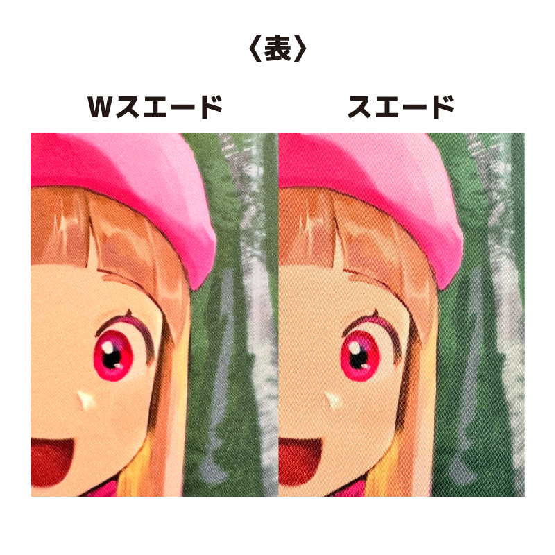 タペストリー：Wスエード&スエード比較表